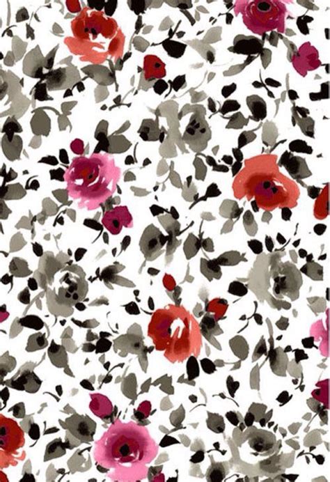 007 Floral Print Black With Bright Prints Watercolor Pattern