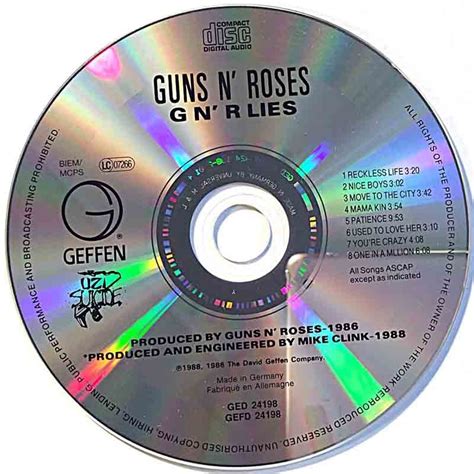 Guns N Roses Gnr Lies Kanneton Cd