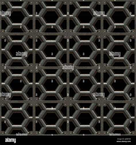 Metal Industry Floor Grid Stock Photo Alamy