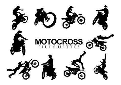 Download now from our selection of designs in jpg and svg. Motorcross Silhouettes Vector - Download Free Vectors ...