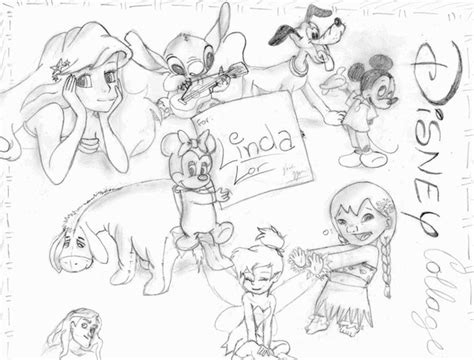 Disney Collage Drawing At Getdrawings Free Download