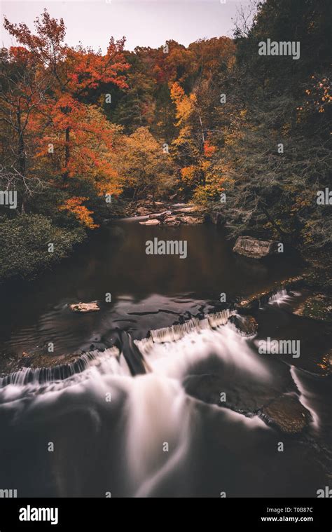 Long Exposure Of Obed National Wild And Scenic River During Autumn