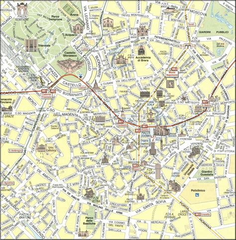Mapas Detallados De Milán Para Descargar Gratis E Imprimir
