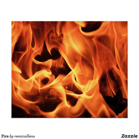 Fire Poster Poster Sign Poster Custom Posters