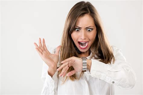 I am Late stock photo. Image of worried, shock, screaming - 64158822