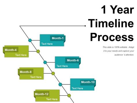 1 Year Timeline Process Powerpoint Ideas Templates Powerpoint Slides