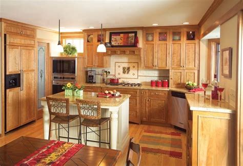 Farmhouse kitchen design, white within affordable cabinets. Oak cabinets mission kitchen. Would change some things ...