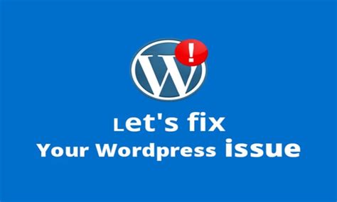 Fix Complex Wordpress Issues Fix Wordpress Errors Fix Bugs By Artist