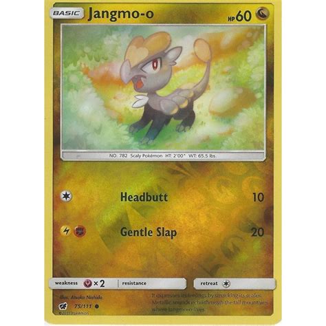 Pokemon Trading Card Game 75 111 Jangmo O Reverse Holo SM 04 Crimson