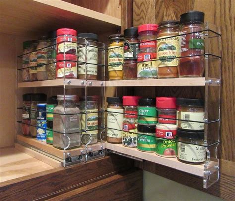 222x2x11 Spice Rack Drawer Maple In 2020 Kitchen Organization Diy