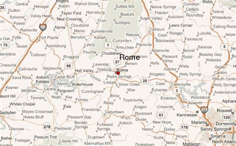 Rome Georgia Map