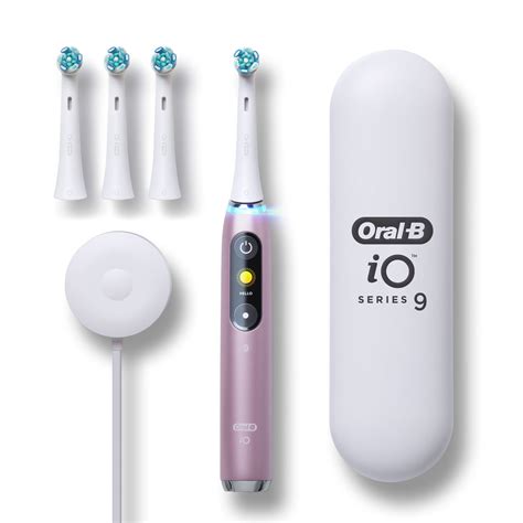 Oral B Io Series Electric Toothbrush With Brush Heads Rose Quartz