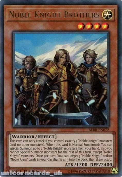 We did not find results for: BLRR-EN072 Noble Knight Brothers Ultra Rare 1st Edition Mint YuGiOh Card:: Unicorn Cards - The ...