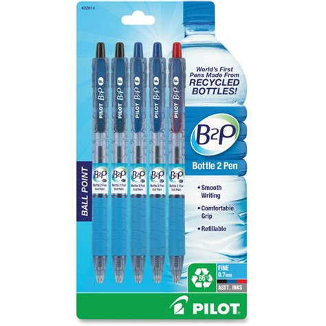 Pilot Bottle To Pen B2p B2p Recycled Retractable Ballpoint Pens