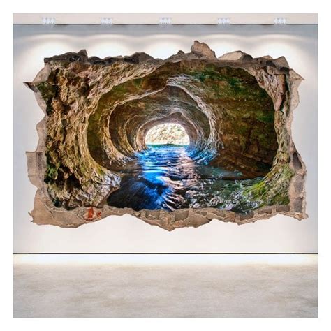 🥇 Vinyl Cave Hole 3d Wall 🥇