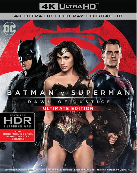 Batman V Superman Dawn of Justice 4K Blu Ray fílmico