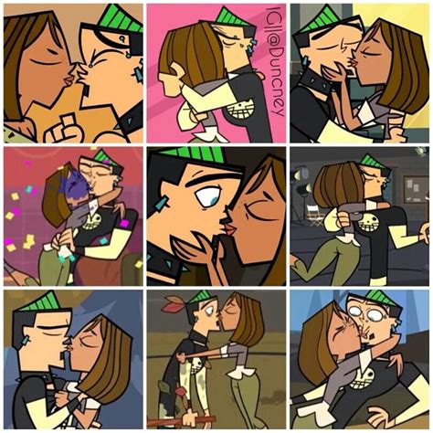 duncan and courtney s kisses total drama island drama series duncan total drama