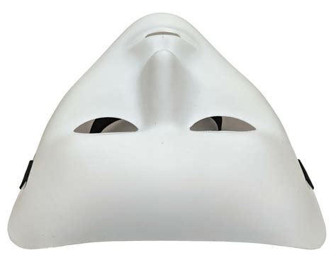 Plain White Matt Plastic Face Mask Paintable Halloween Masquerade Ball