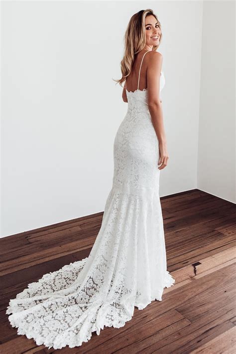 Hart Grace Loves Lace In 2020 Simple Wedding Dress Beach Casual