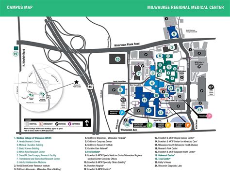 Froedtert Hospital Campus Map