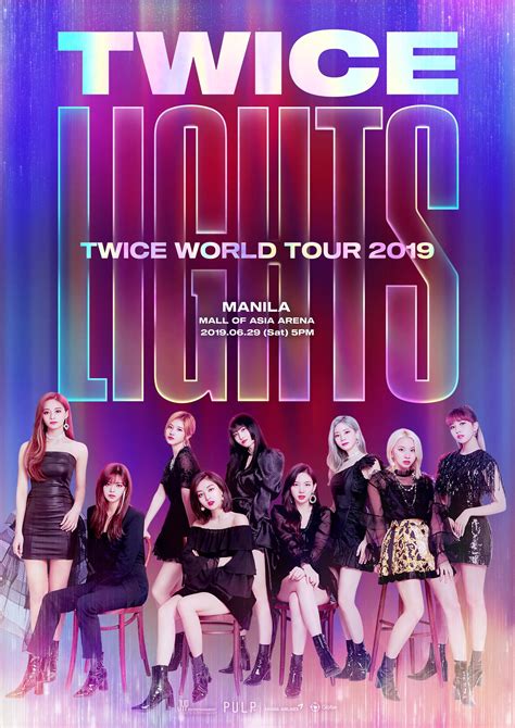 Twice Twice World Tour 2019 Twicelights In Manila Teaser Poster