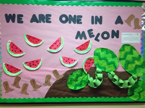 Preschool Bulletin Board Summer Watermelons Toddlers Are One In A