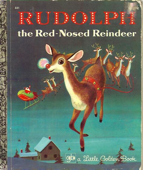 Rudolph The Red Nosed Reindeer Little Golden Books 1958 Illustrated