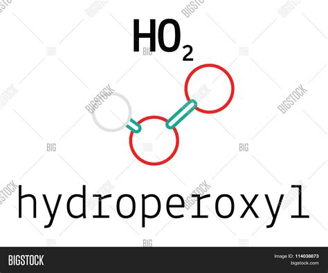 Ho2 Hydroperoxyl Vector And Photo Free Trial Bigstock