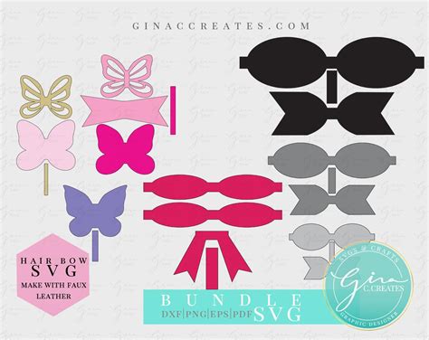 Printable Butterfly Bow Template Brunette Lady