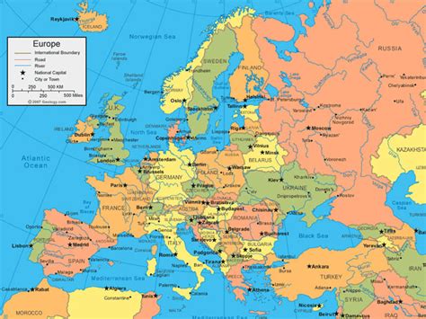 Karta europe s državama drugačija karta europe: Karta Azije I Evrope | karta