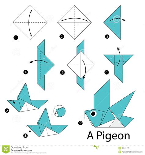 Step By Step Instructions How To Make Origami A Bird Origami Easy