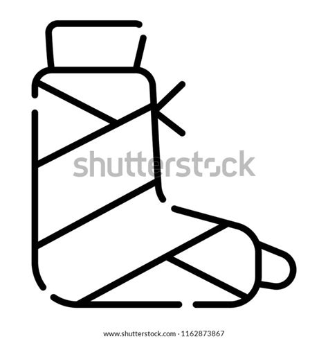 Broken Foot Icon Stock Vector Royalty Free 1162873867 Shutterstock