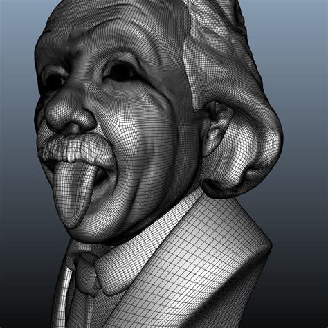 Albert Einstein Bust 3d Model Cgtrader