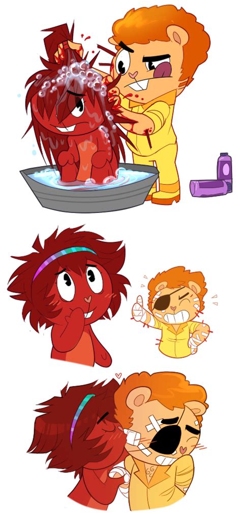 Htf Hair Repair By Blinkpen On Deviantart Happy Tree Friends Flippy