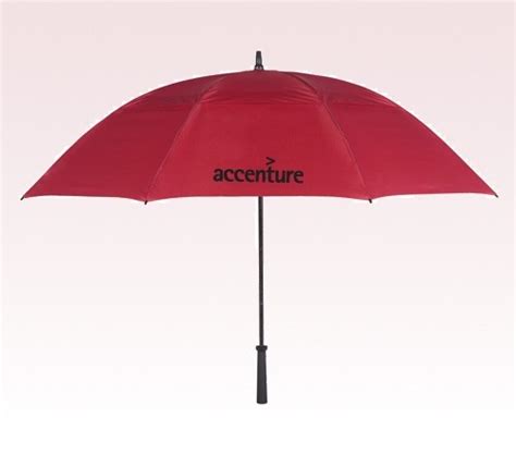 Personalized Red 62 Incharc Vented Golf Umbrellas Personalized Red