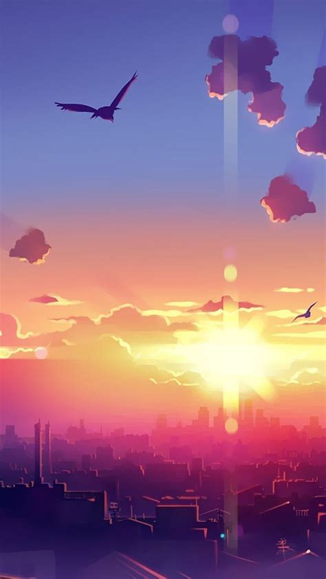 Best Wallpapers Sunrise Wallpapers Landscape Wallpaper Anime Scenery