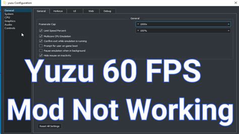 Yuzu Fps Mod Not Working Youtube