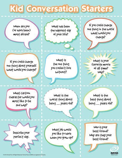 Conversation Starters These Would Be Good For First Meetings When The
