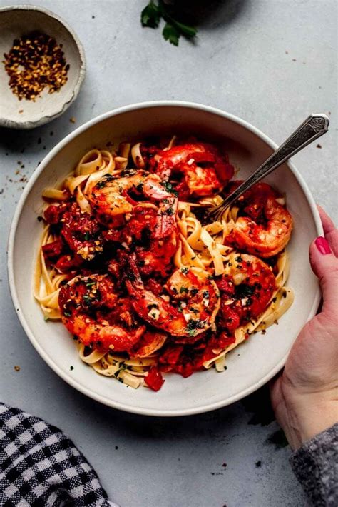 Shrimp Fra Diavolo Spicy Shrimp Linguini With Tomato Sauce