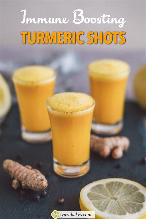Quick Easy Turmeric Shot Recipe Turmeric Shots Easy Drink