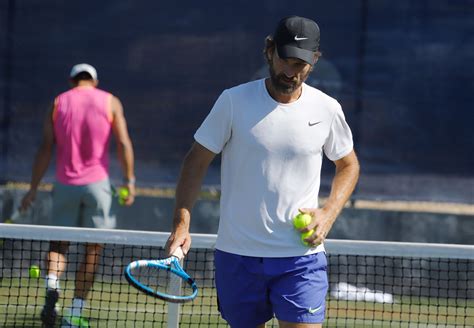 Nadal Moya Training For Wimbledon On Mallorca Grass Courts 2019