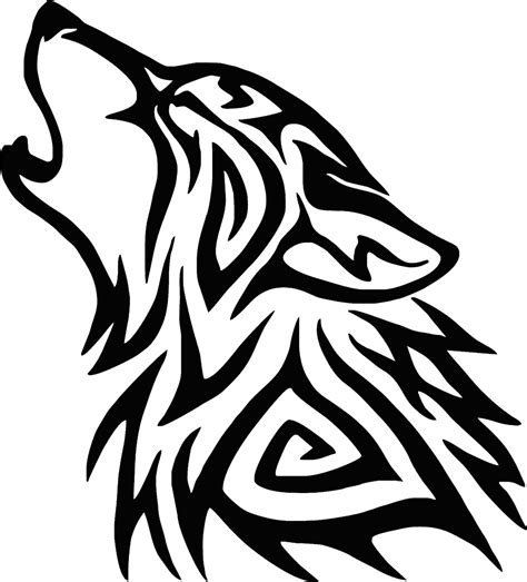 Tribal Wolf Decal Wolf Decal Tribal Wolf Etsy