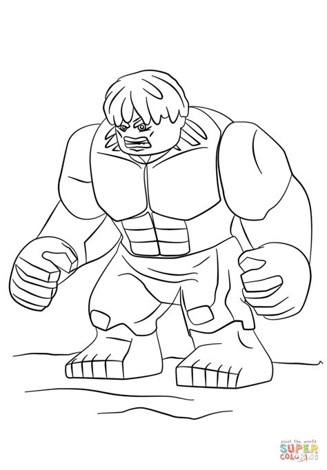 Lego Hulk Coloring Page Free Printable Coloring Pages