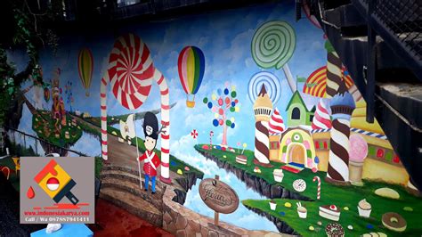 Jasa Lukis Mural Tembok Sekolahan Paud Dan Tk Tema Kartun Maupun