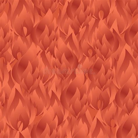 Elegant Seamless Pattern With Abstract Fire Flames For Your Design