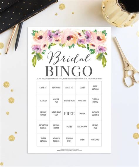 76 Bridal Shower Bingo Games Wedding Shower Game Shower Bingo