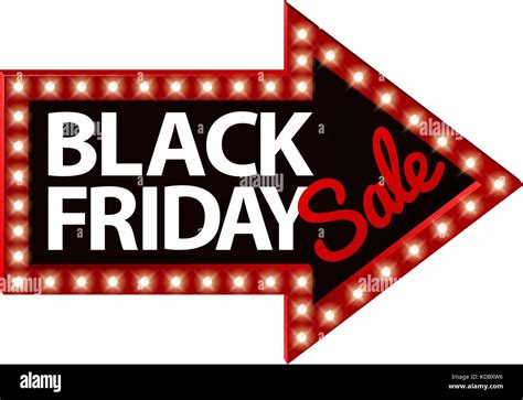 Black Friday Sale Sign Arrow Stock Vector Image And Art Alamy