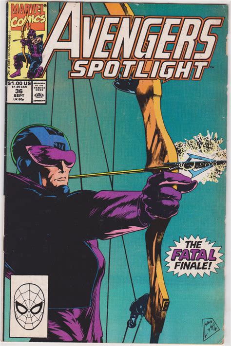 Avengers Spotlight 36 Comic Books Copper Age Marvel Hawkeye