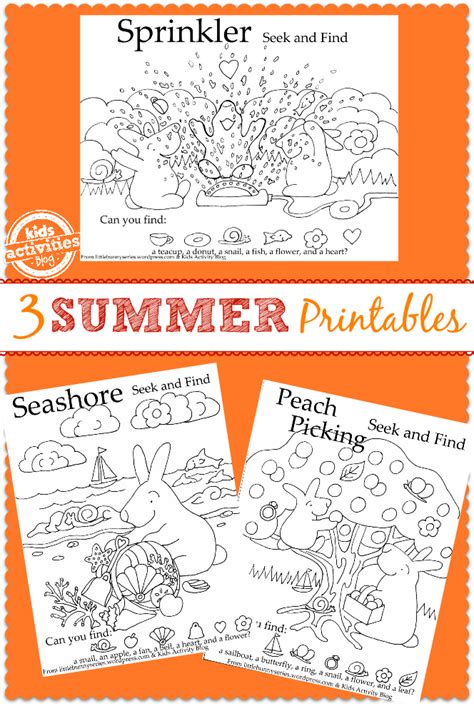 3 {Fun in the Sun} Kids Printables