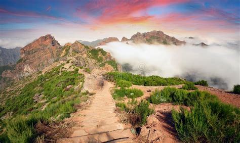 Mountains On Madeira Island Stock Image Image Of Majestic Hills
